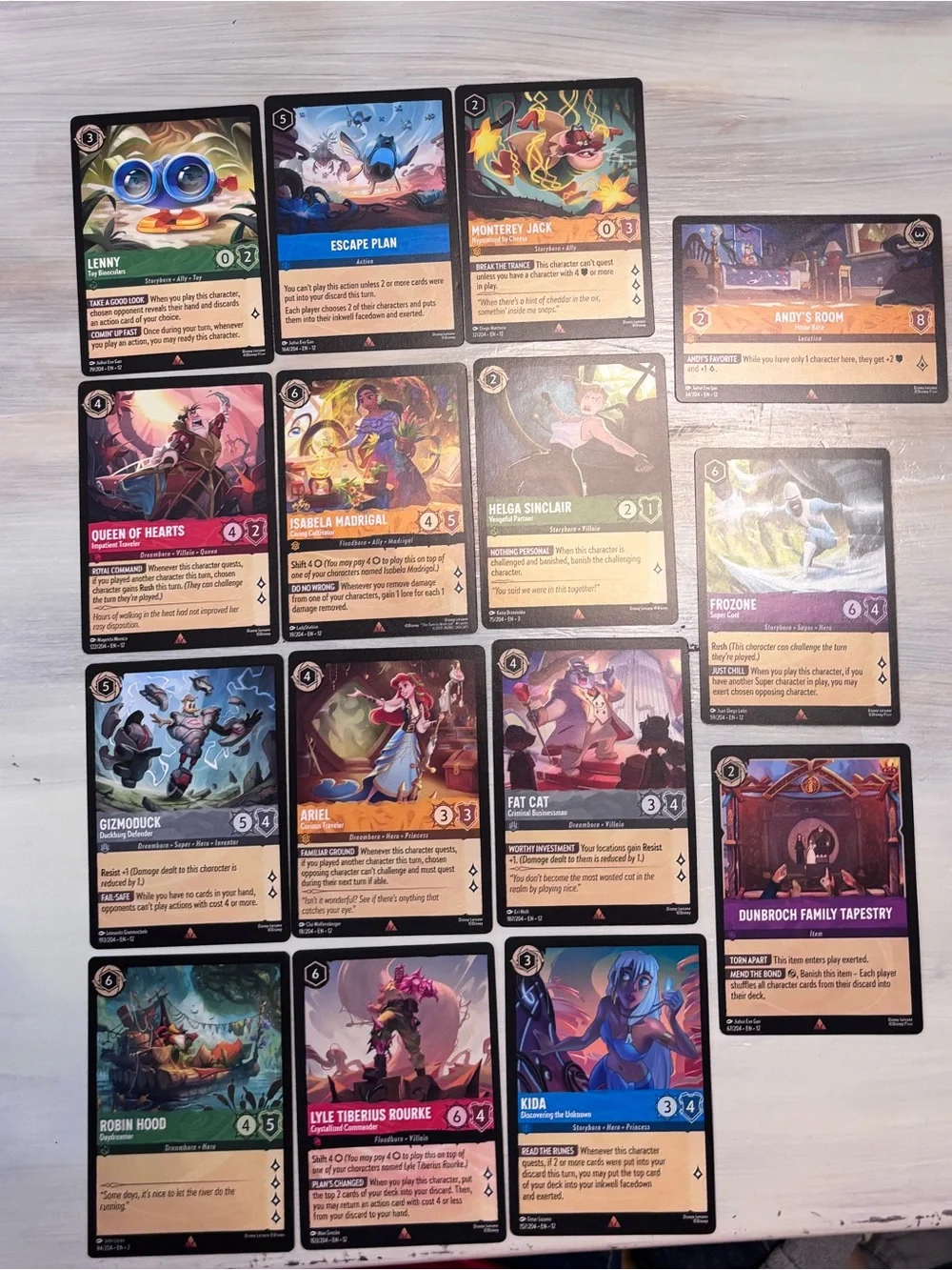Disney Lorcana Lot TCG 50-pack (Common Uncommon Rare Super Rare Foil) NM